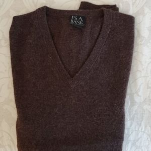Men's cashmere v-neck sweater.